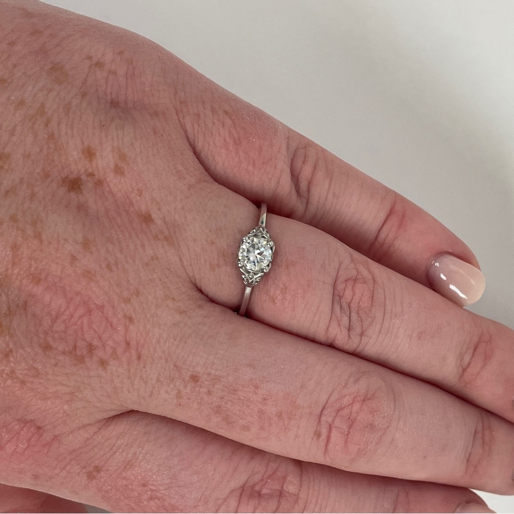 Charles and Colvard Moisannite Engagement Ring